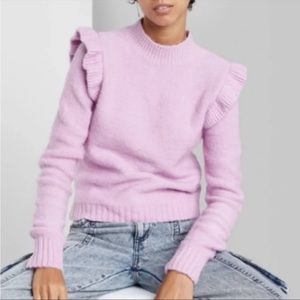 wild fable purple / lilac puff shoulder sweater